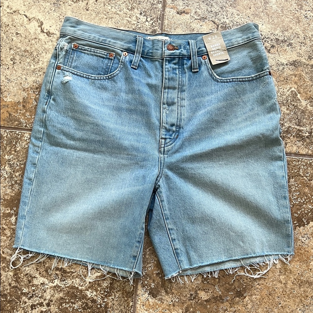 Madewell Light Blue Jean Shorts. Size 28. NWT